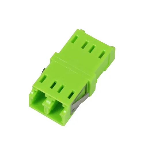 Dosen TP, DIN-Rail(Hutschiene), LWL, 2-fach, mit Kupplung, OM5 Multi Mode lime Green, Synergy 21,