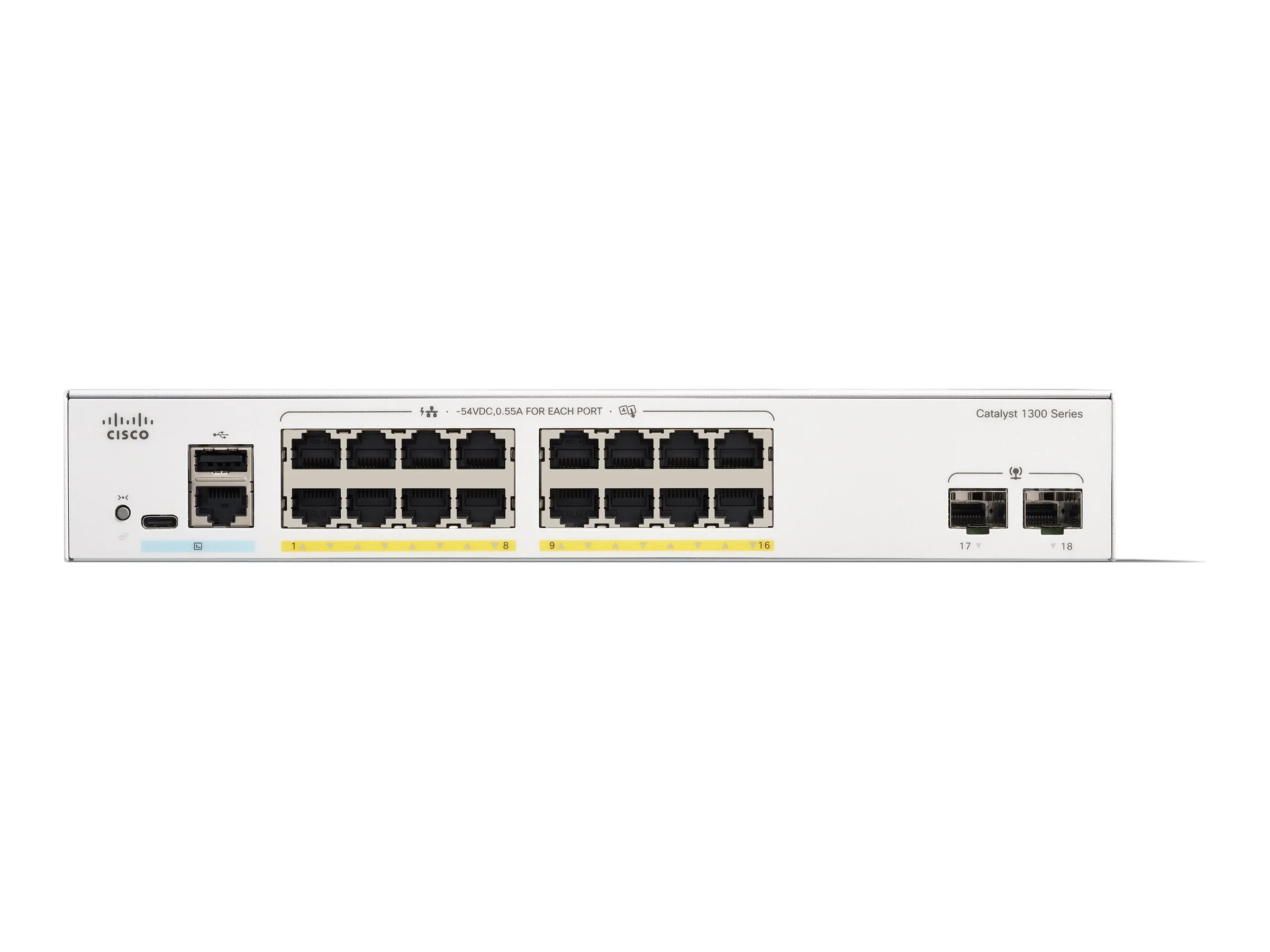 CISCO Catalyst 1300 16-port GE PoE 2x1G