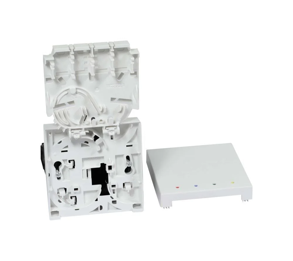 LWL-FTTH Compact Box vorkonfektioniert, 4xSC/APC -> open End, 40m, 9/125u, G.657.A2, 4-Faser, OD=2.2mm, Synergy 21