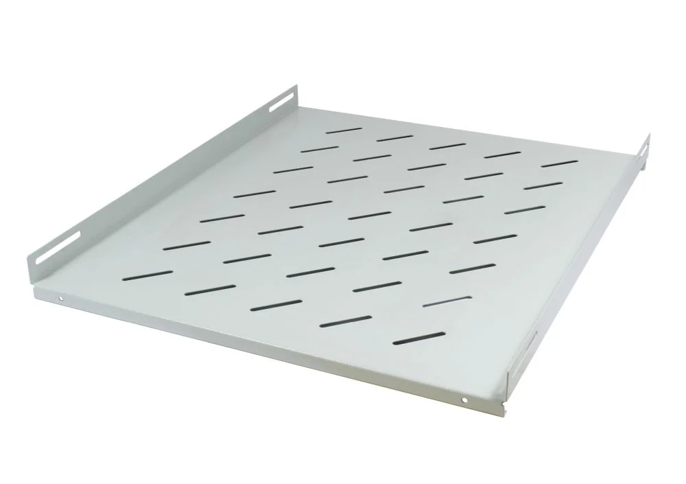 ALLNET 19" Schrank, zbh. Fachboden fest, T950/B472/H46mm, Lichtgrau, für SNB-Serie T1200mm,