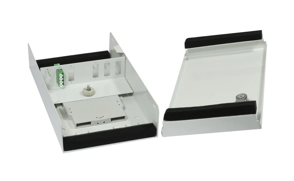 LWL-Wandverteiler Mini(Aufputz), für LC/SC, B150/H265/T55mm, ohne Kupplungen/Spleißkassette, weiss, Synergy 21,