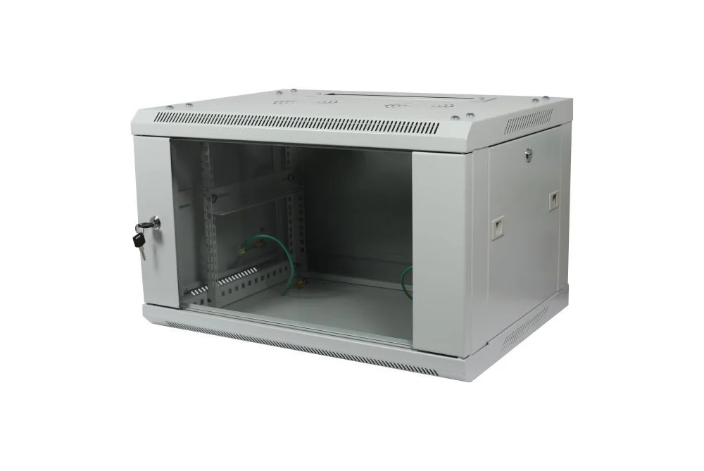 ALLNET 19" Wandgehäuse, 12HE, 1-teilig, T600mm, Lichtgrau, zerlegt(Flat Pack), SMA-Serie,