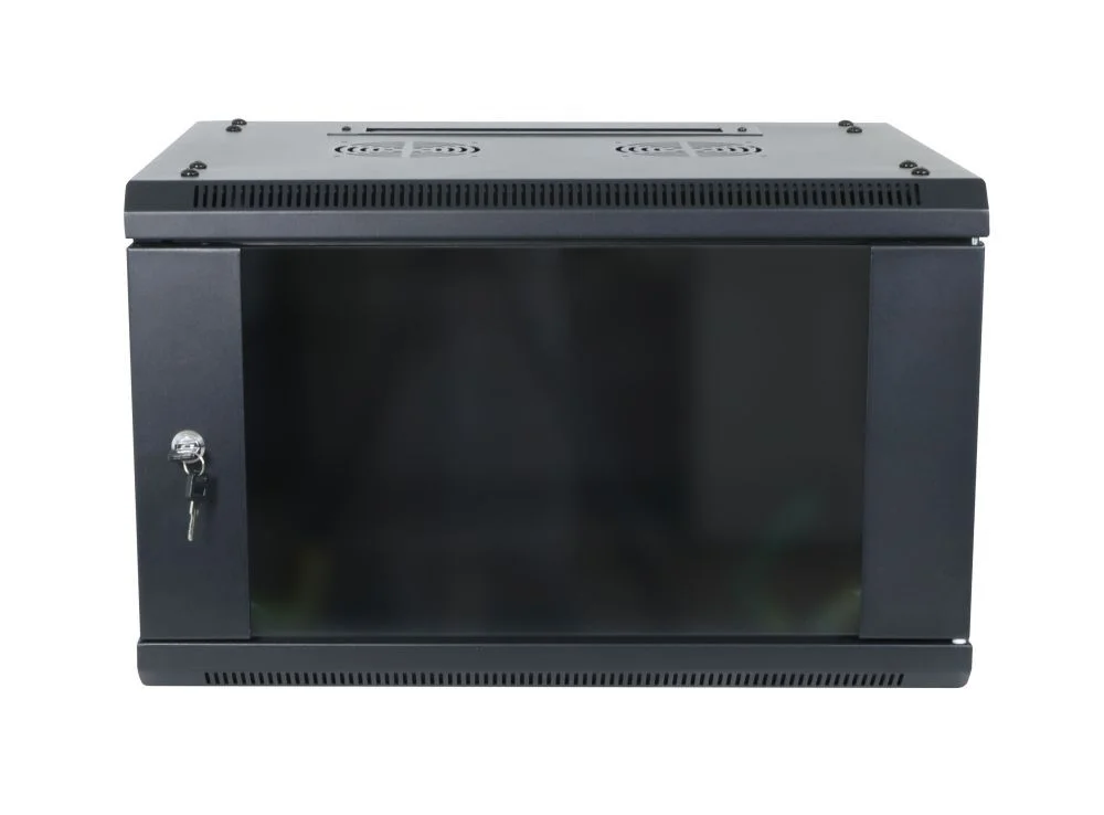 ALLNET 19" Wandgehäuse, 15HE, 1-teilig, T600mm, Schwarz, zerlegt(Flat Pack), SMA-Serie,