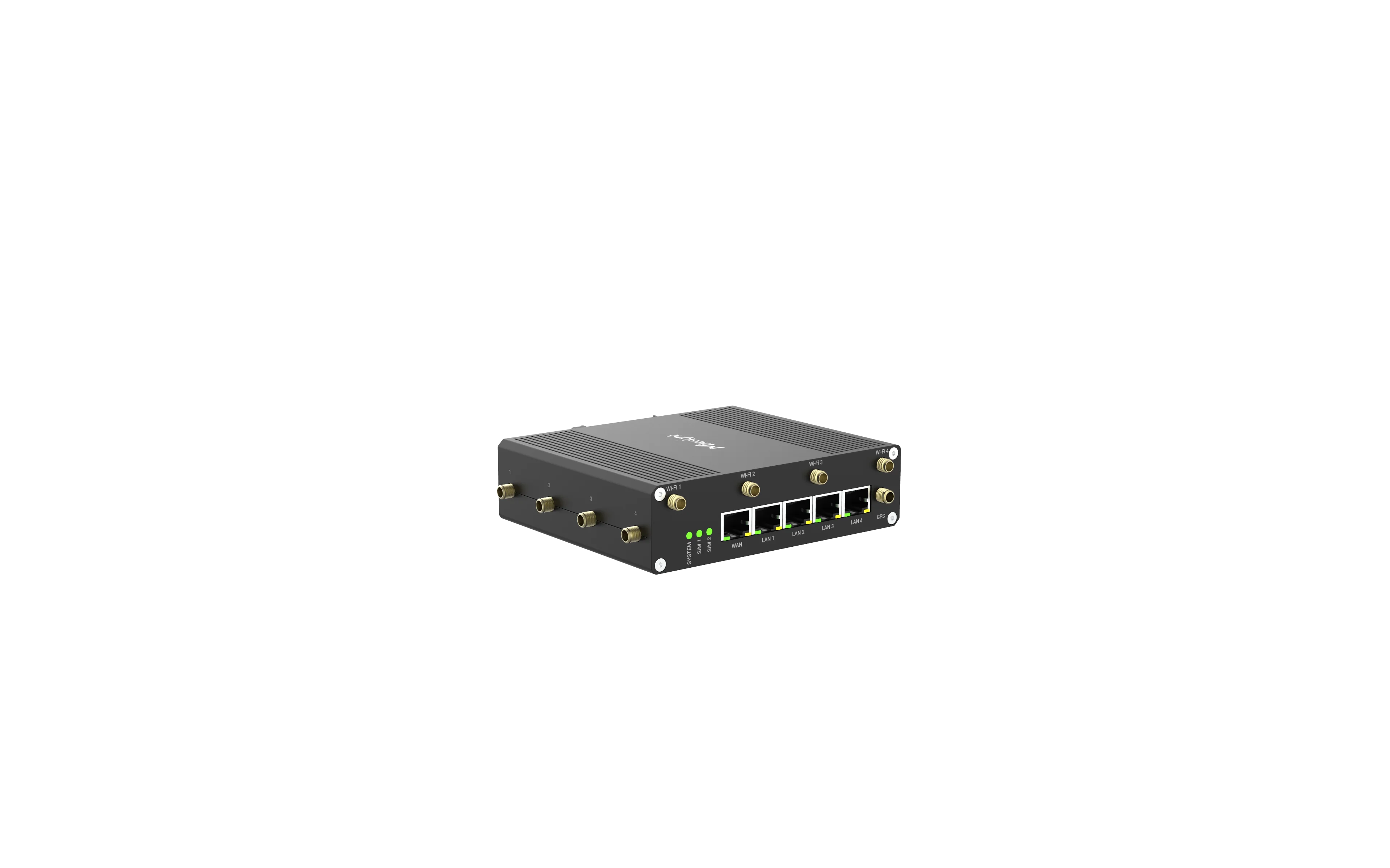 Milesight IoT Industrial Cellular Router, UR75-504AE-W2-P 5G / Wi-Fi / GPS Supported