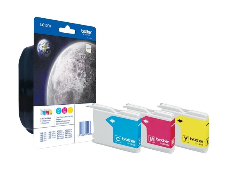 BROTHER LC1000RBWBPDR Blistertintenset