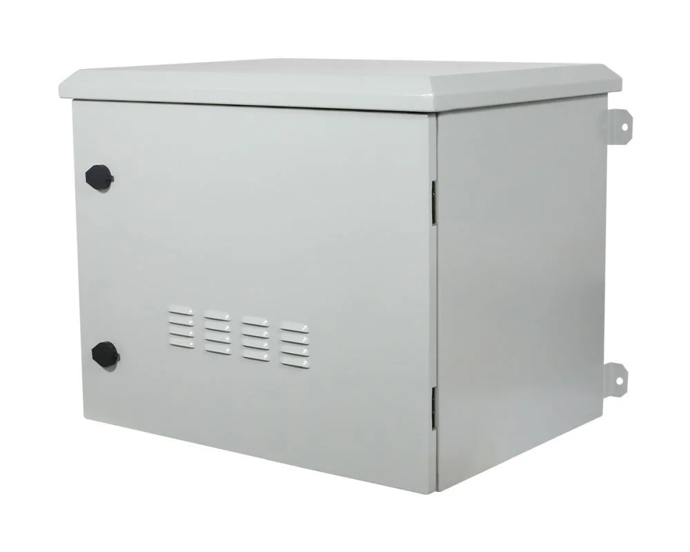 ALLNET 19" Wandgehäuse, 12HE, T488mm, Lichtgrau, IP55, SO-Serie, incl. 2-Fach Lüftereinheit