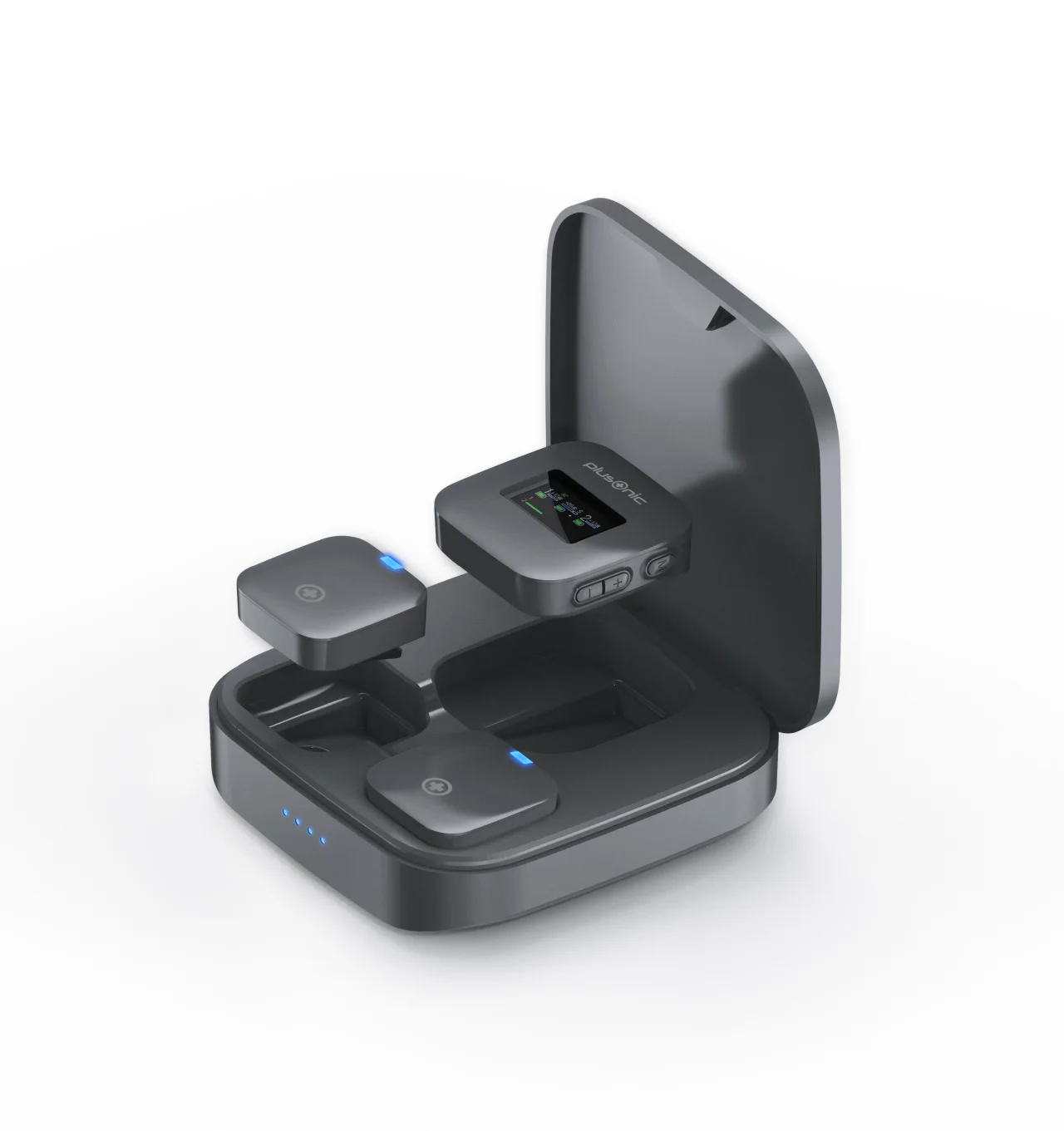 Plusonic Wireless Mikrofone Kit PS-TDS8 " USB Type C/Lightning/3,5mm Klinke" WiFi-Micro *ALLTRAVEL*