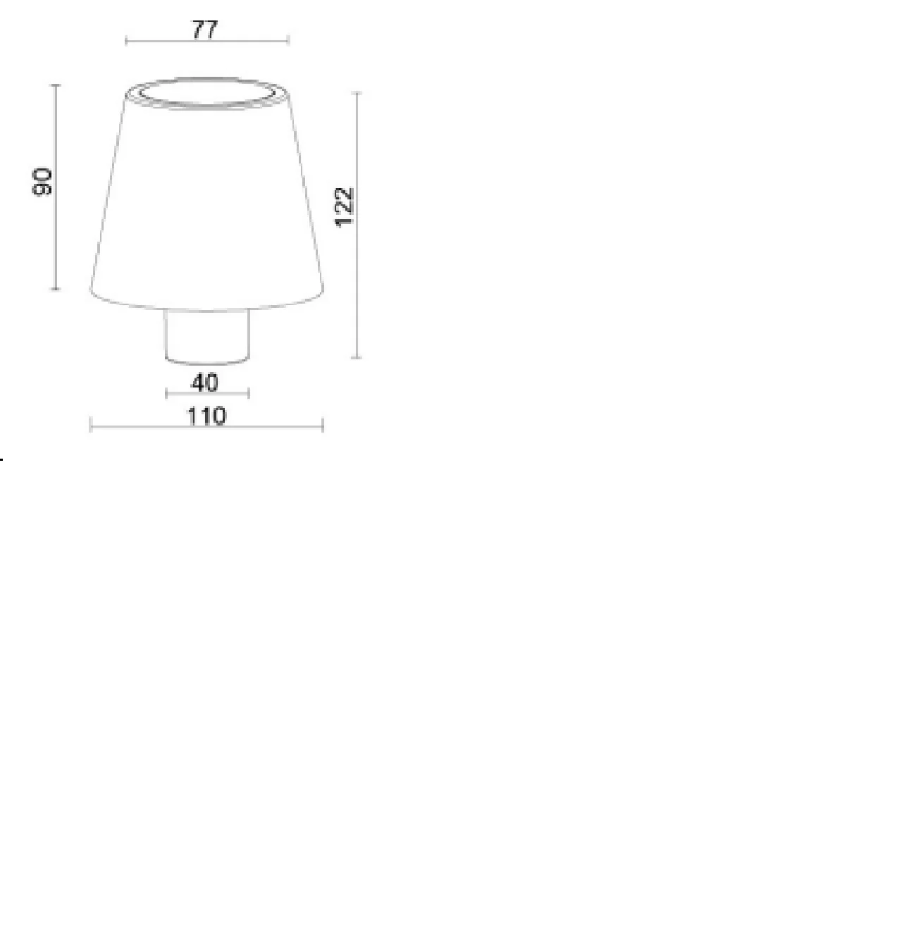 Synergy 21 LED Tischleuchte Akku für Flaschen, outdoor IP54, Touch Switch dimmbar, schwarz