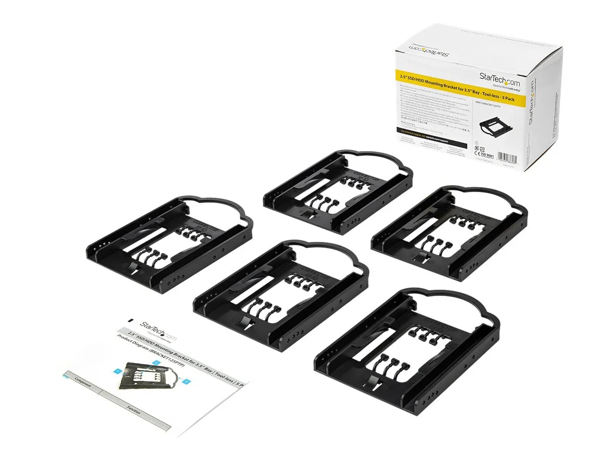 STARTECH 5 Stck 6,35cm SSD Montageschien