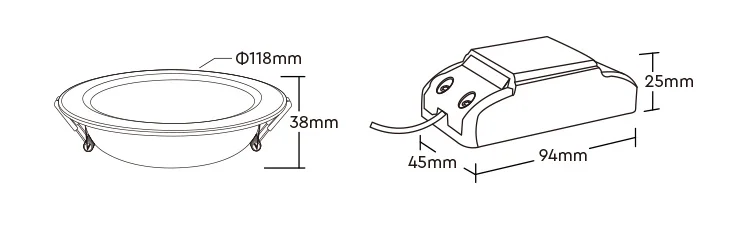 Synergy 21 LED Panel Rund 6W RGB-WW (RGB-CCT) mit Funk und WLAN schwarz *Milight/Miboxer*