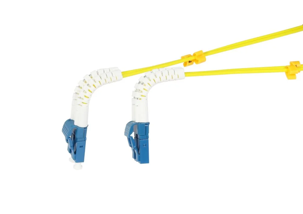 LWL-2-Faser-Patchk. 0.25mtr.LC-LC, 9/125um, OS2, AD=2mm, flexible Knickschutztülle, G657.A2, Synergy 21
