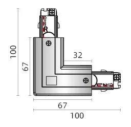 Powergear 3PH L EINSPEISER, LINKS RECHTS UMSCHALTBAR, Weiß