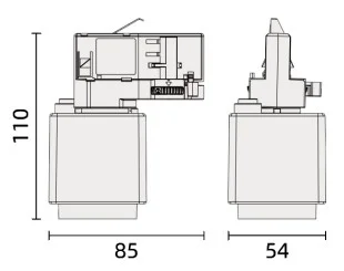 Powergear 3PH SCHUKO ADAPTER, Weiß