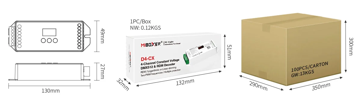 Synergy 21 LED DMX 4-Kanal LED Controller *Milight/Miboxer*