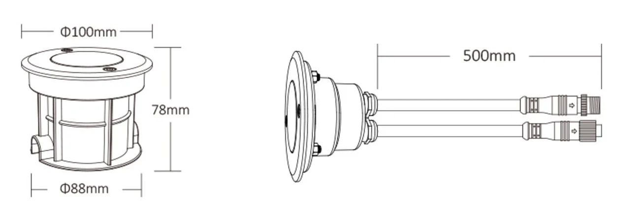 Synergy 21 LED DMX512 5W RGB-W under ground light *Milight/Miboxer*