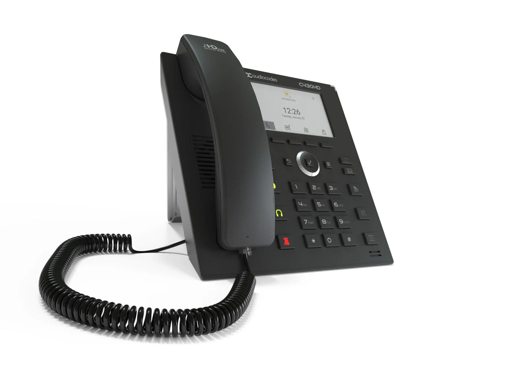 AudioCodes Teams TEAMS-C430HD IP-Phone PoE GbE black