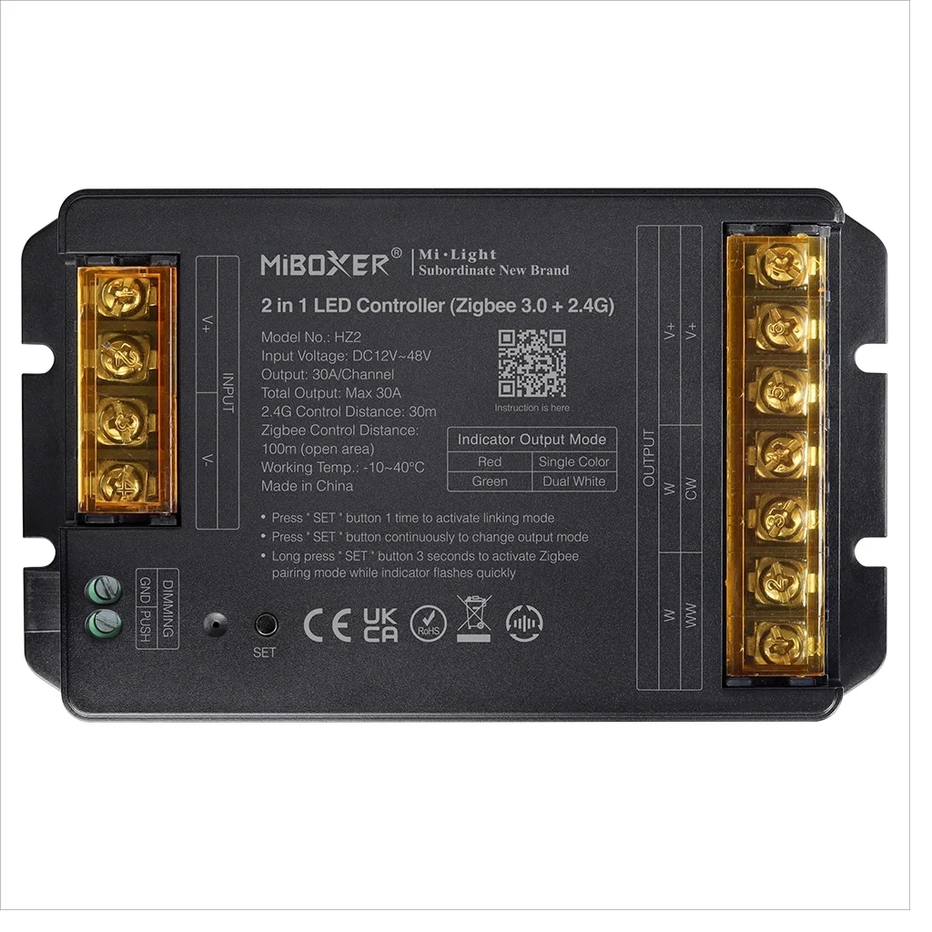Synergy 21 LED Controller 2in1 DC12~48V Zigbee 3.0+ 2.4G HP 30A*Milight/Miboxer*