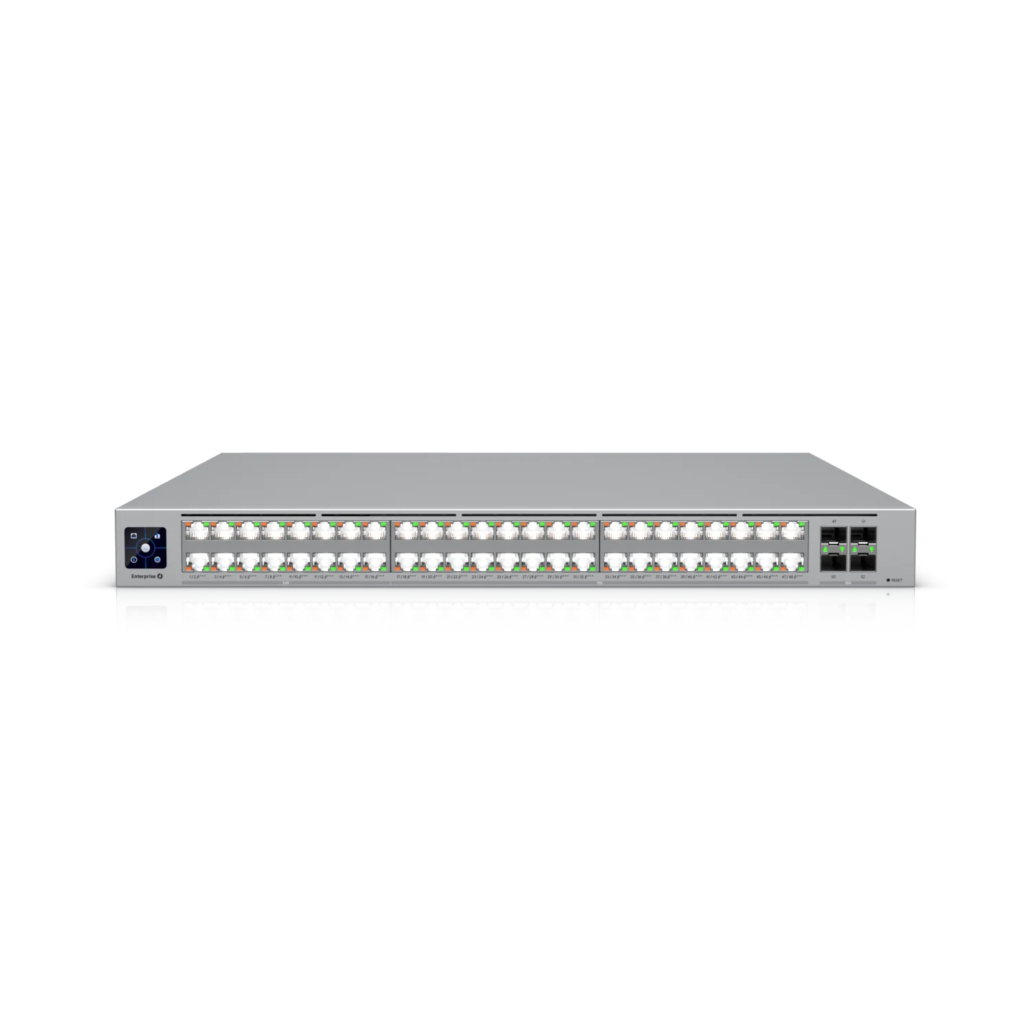 Ubiquiti Switch full managed Layer3 52 Port • 32x 10GbE • 16x 2,5GbE • PoE Budget 950W • 48x PoE bt • 4x SFP28 • 19" • UniFi • ECS-48-PoE