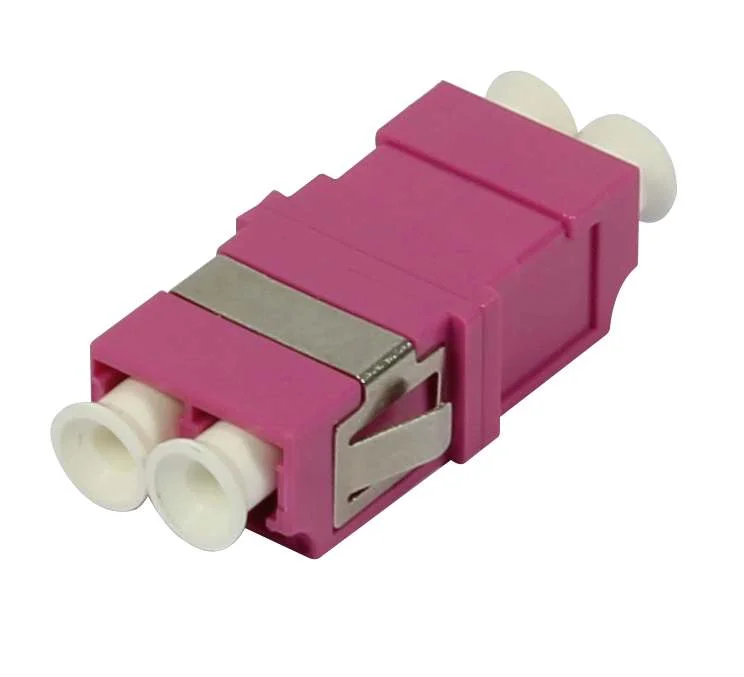 Keystone, Modulträger, DIN Rail, incl. LWL-Kupplung LC multi-Mode 50u OM4, Hutschienenadapter, Synergy 21,