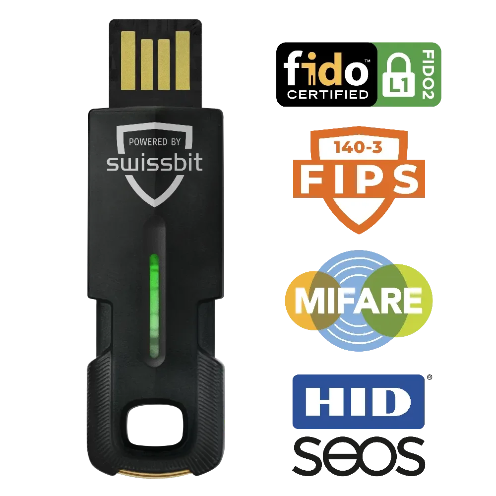 Swissbit iShield Key 2 Pro USB-A + Mifare in Einzelverpackung