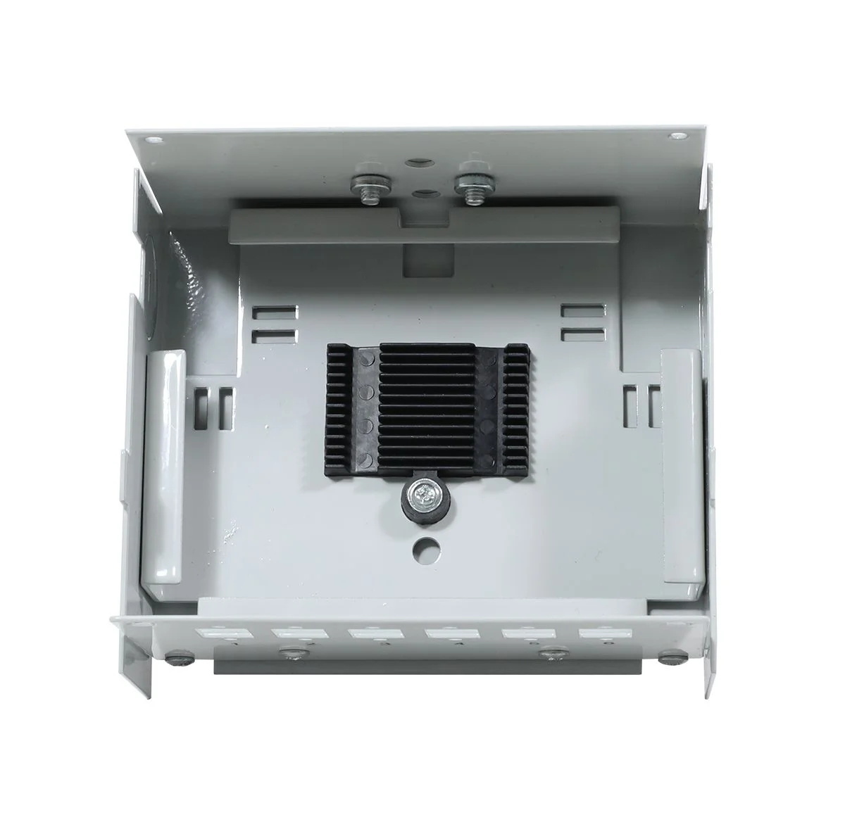 LWL-Patchpanel für Hutschiene(DIN), 6xLC-Duplex/SC-Simplex-Buchsen, ohne Kupplungen, Lichtgrau, Synergy 21,