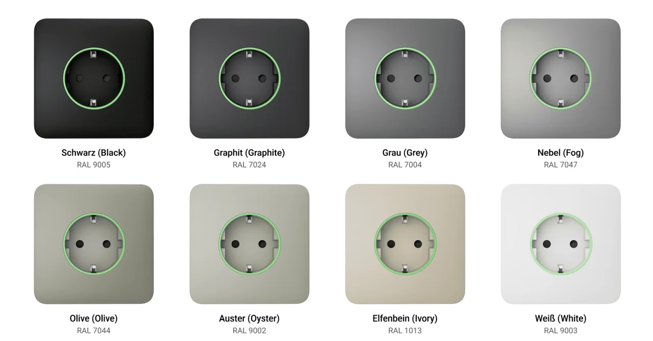 Ajax Homeautomation " OutletCore Smart" Solo Cover/Abdeckung Graphite