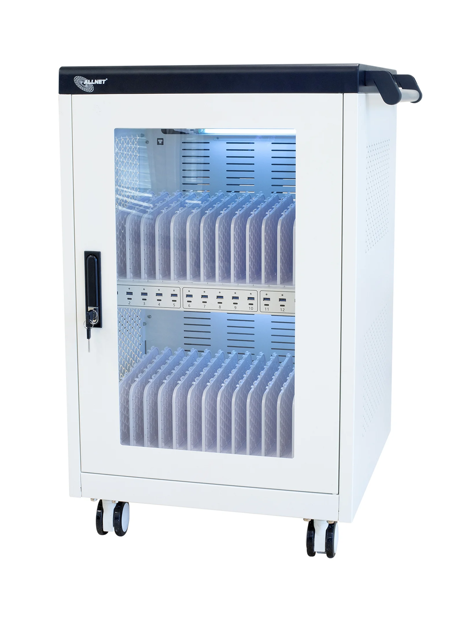 Ladewagen für bis zu 30 mobile Geräte 30W