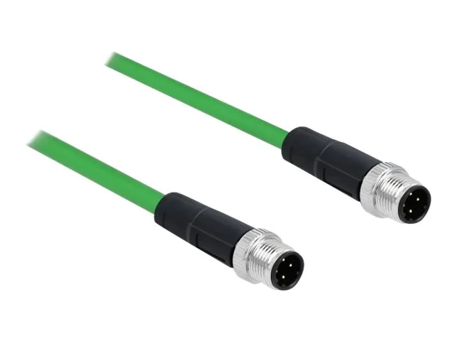DELOCK Netzwerkk M12 4 Pin D-kodiert 2m