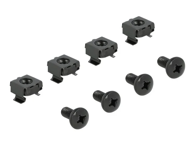 DELOCK 10z Bürstenleiste 1 HE schwarz