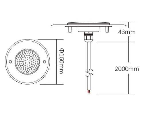 Synergy 21 LED PLC Serie Wall mounted Pool Light 9W RGB+CCT *Milight/Miboxer*