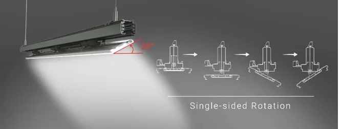 Synergy 21 LED Track-Serie für Stromschiene VLG-Serie 35-50W, 90°, CCT, CRI>80 Schwarz Single-Sided-Rotation
