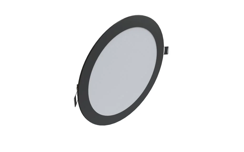 Synergy 21 LED Ultra Slim LED Panel Light V6 24W SWW/WW/NW (3CCT) Schwarz 24V