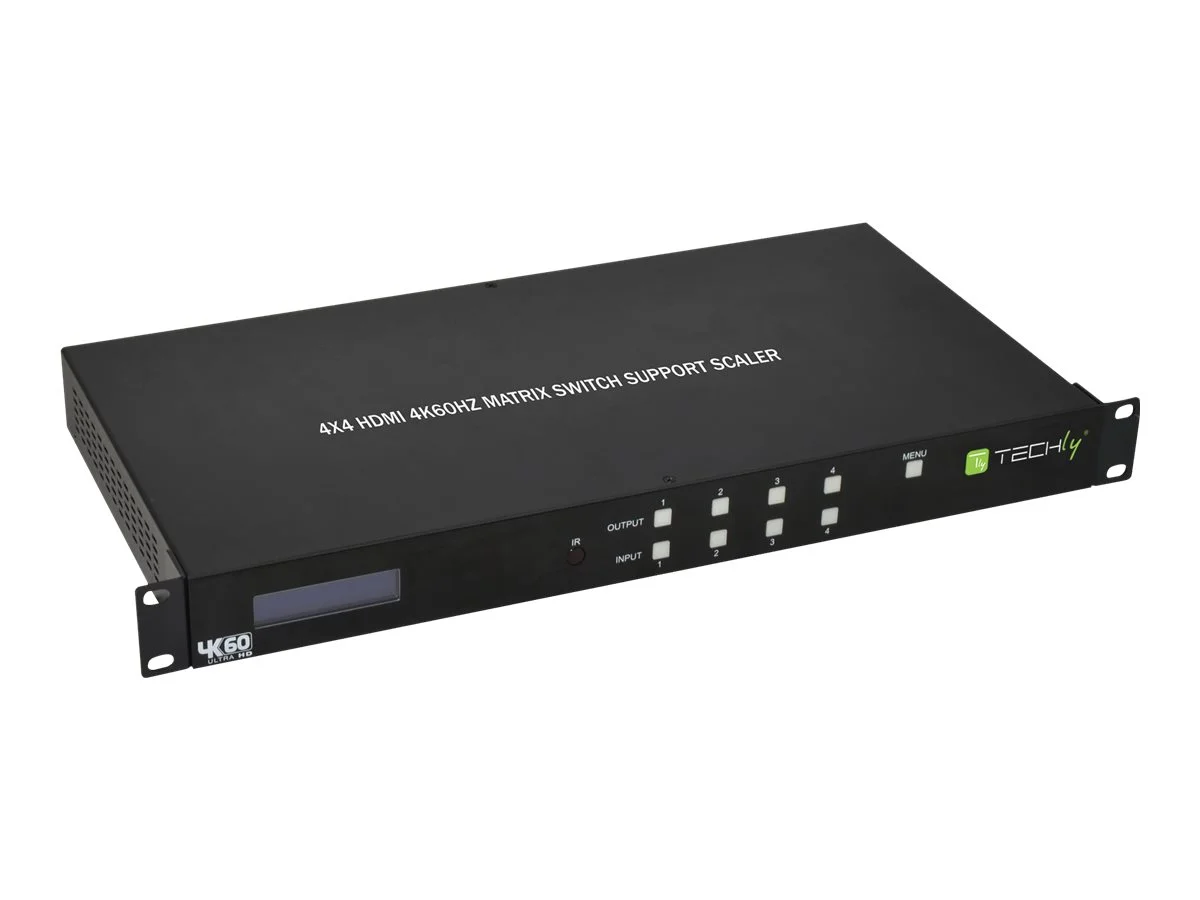 TECHLY HDMI 4X4 Matrix Switch SCHWARZ