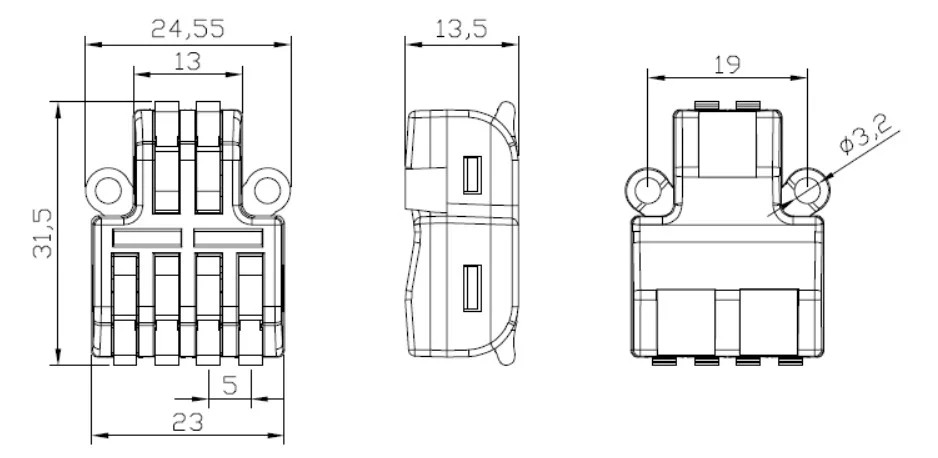Synergy 21 indoor Kabelverbinder 3in - 6out