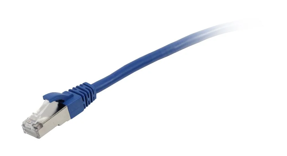 Patchkabel RJ45, CAT5e 100Mhz, 3m blau, S-FTP(SF/UTP), Synergy 21,
