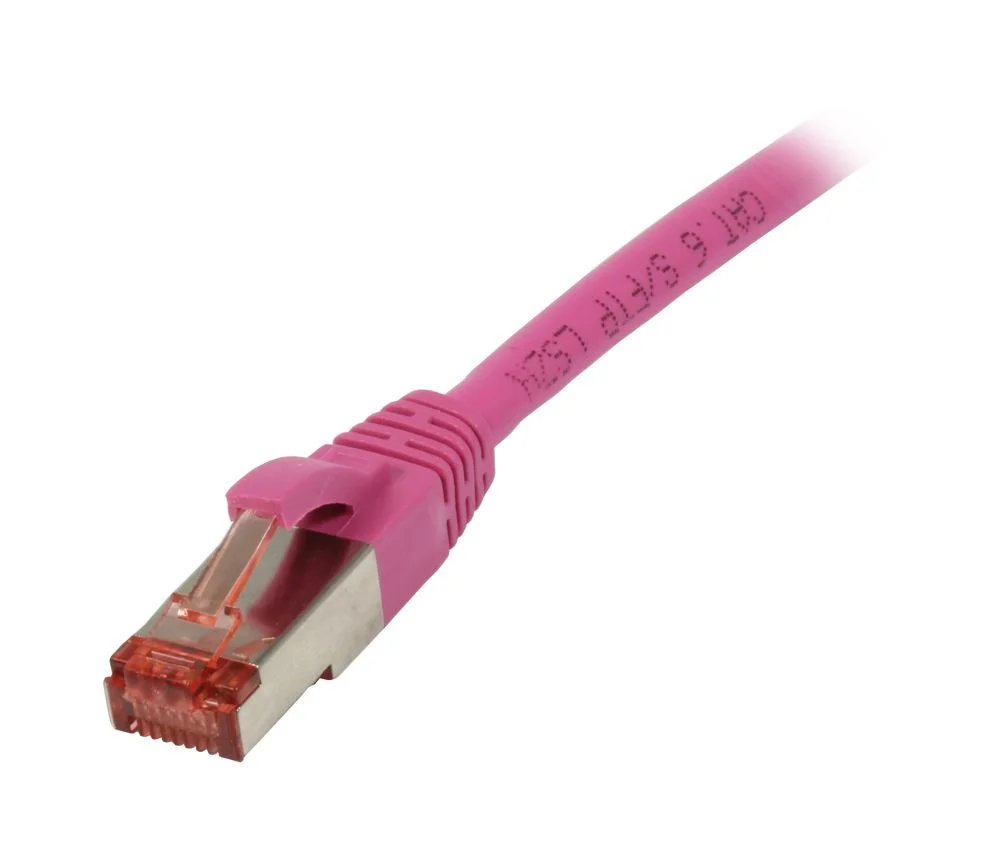 Patchkabel RJ45, CAT6 250Mhz, 25m magenta, S-STP(S/FTP), LSZH, Synergy 21,