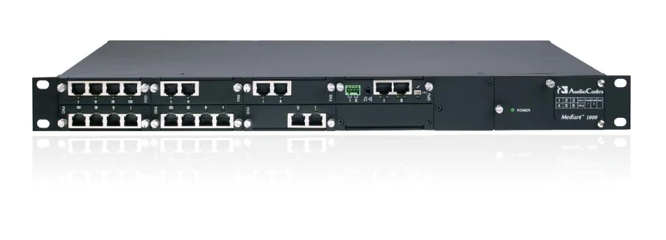 Audiocodes Mediant 1000B with one Active/Standby pair of GE interfaces