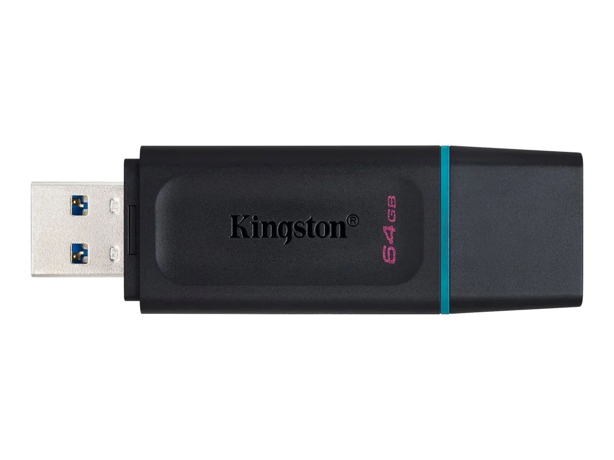 KINGSTON 64GB USB3.2 Gen1 DT Bk+Teal
