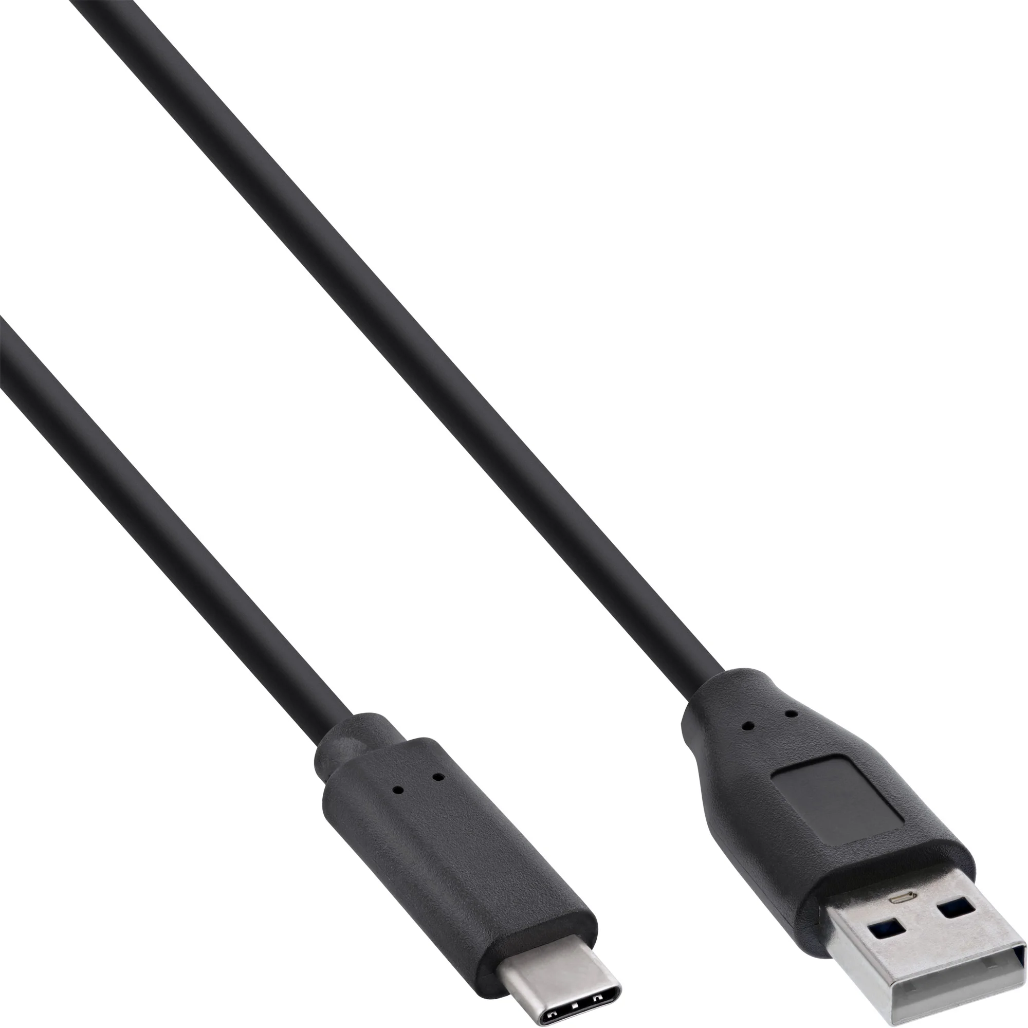 130er B-Pack InLine® USB 2.0 Kabel, USB-C an A Stecker, schwarz, 1m