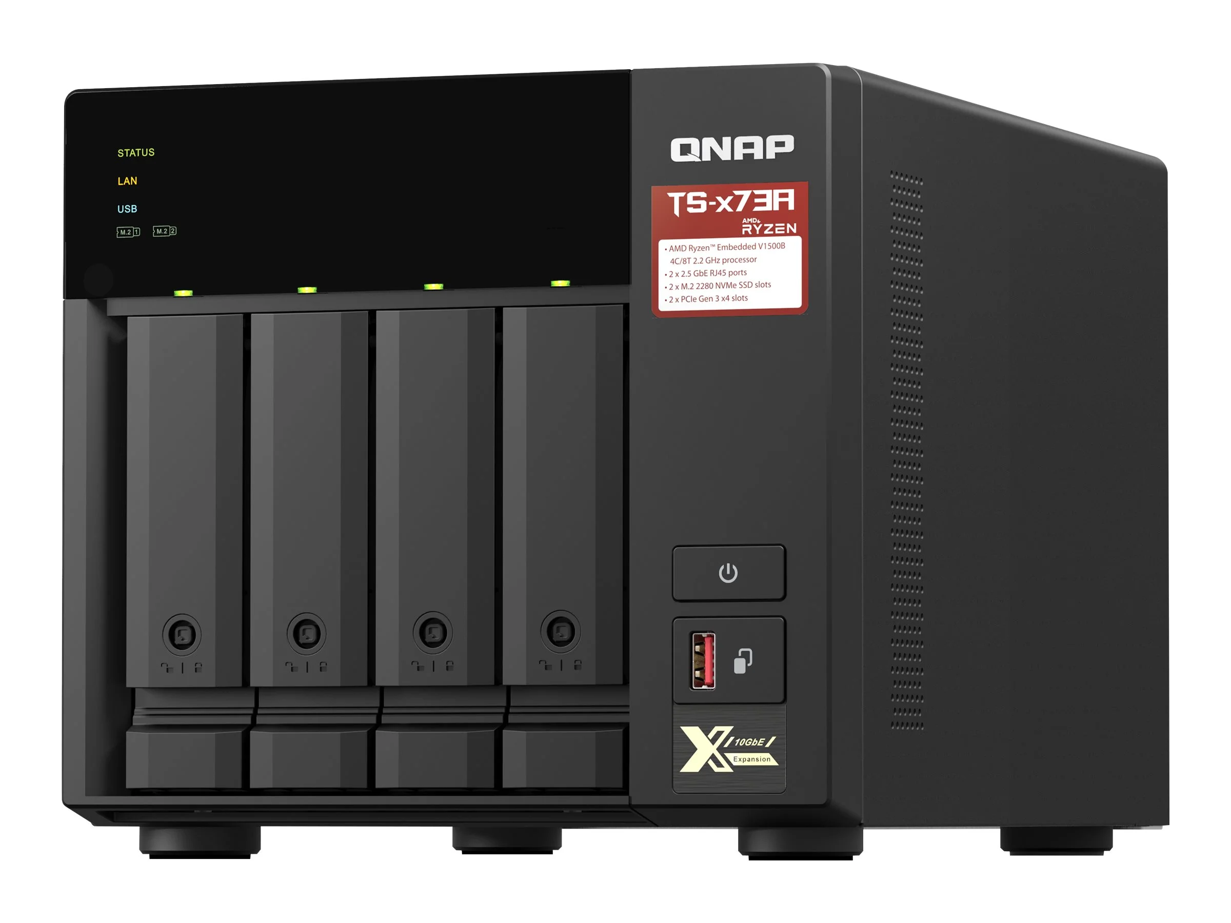 QNAP TS-473A-8G NAS AMD V1500B 8GB