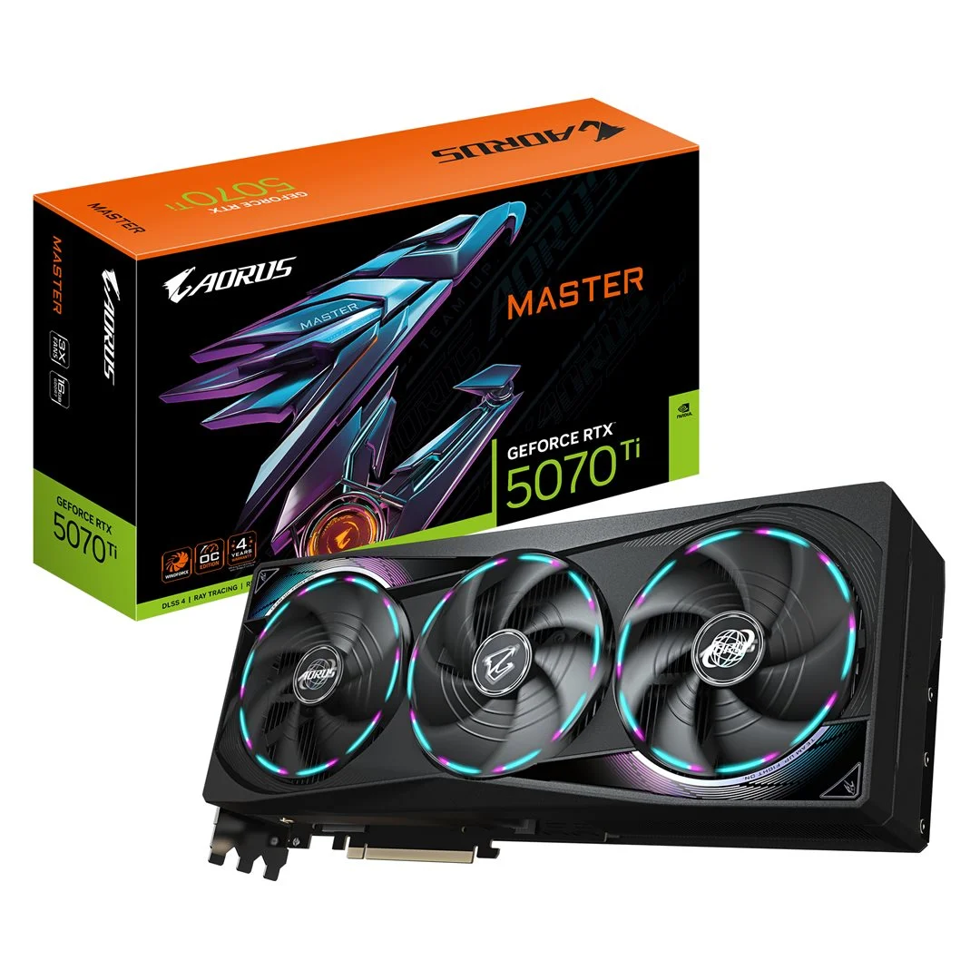 GIGA VGA 16GB RTX5070TI AORUS MASTER 16G 3xDP/HDMI AORUS GeForce RTX 5070 Ti MASTER 16G