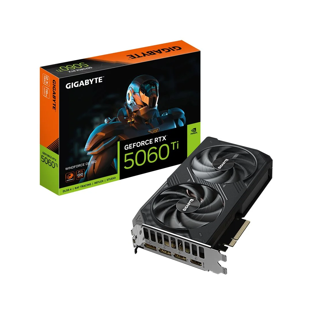 GIGA VGA 16GB RTX5060TI WINDFORCE-2-OC 16G 3xDP/HDMI GeForce RTX 5060 Ti WINDFORCE OC 16G