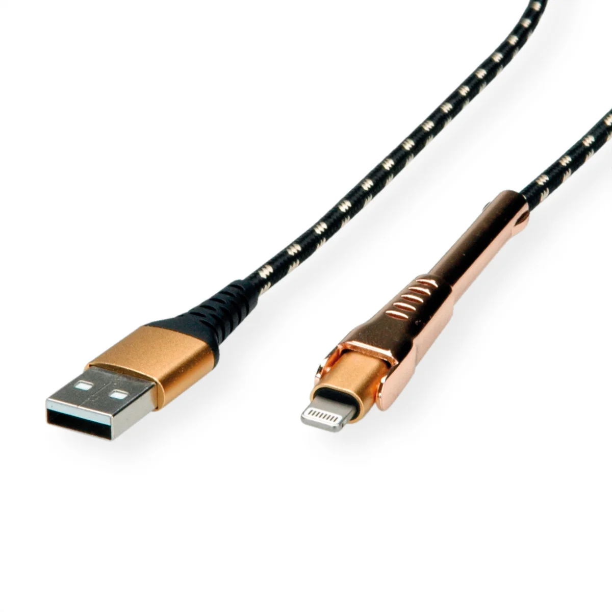 ROLINE GOLD USB 2.0 Sync- & Ladekabel USB-A/8pin, Stütze, 1 m