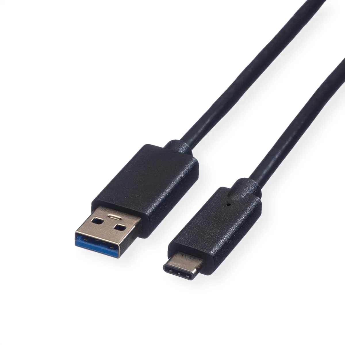 ROLINE USB 3.2 Gen 1 Kabel, A-C, ST/ST, schwarz, 1 m