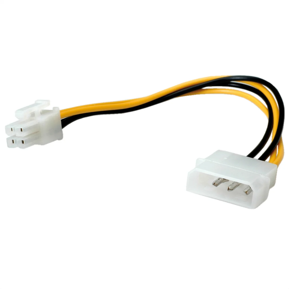 ROLINE Internes Power Kabel, 4pol. HDD / ATX12V-P4 4-polig Power, 0,15 m