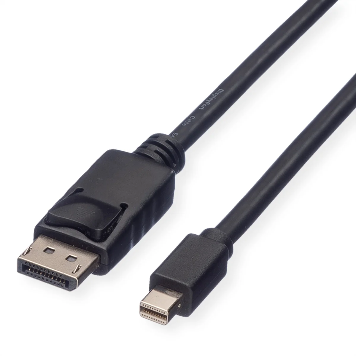 ROLINE GREEN DisplayPort Kabel, DP ST - Mini DP ST, TPE, schwarz, 5 m