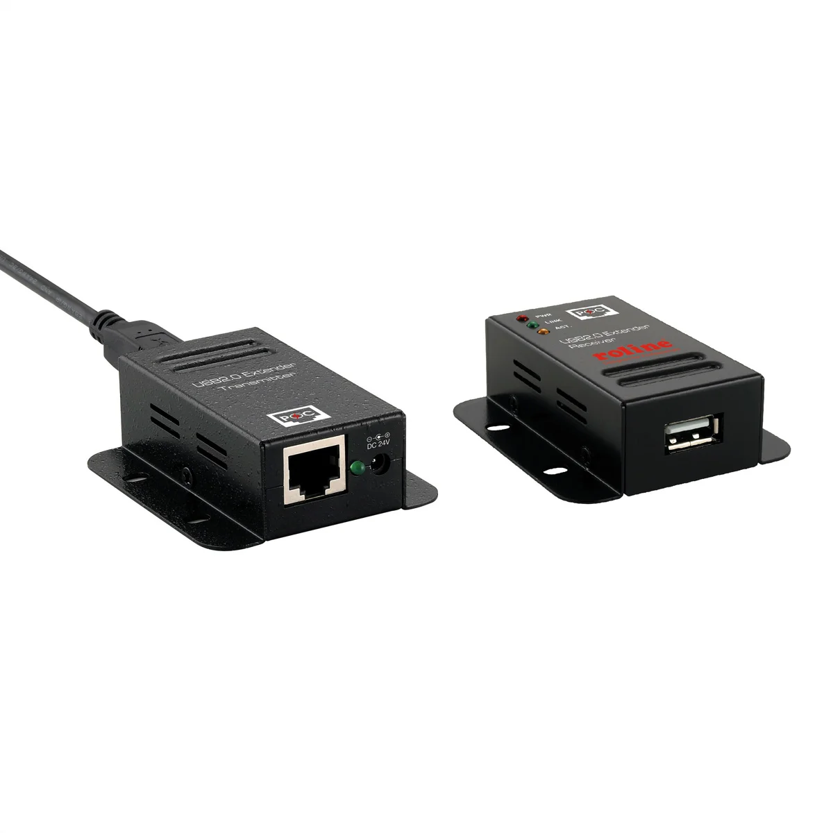 ROLINE USB 2.0 Verlängerung über RJ45, 1x USB, max. 50m