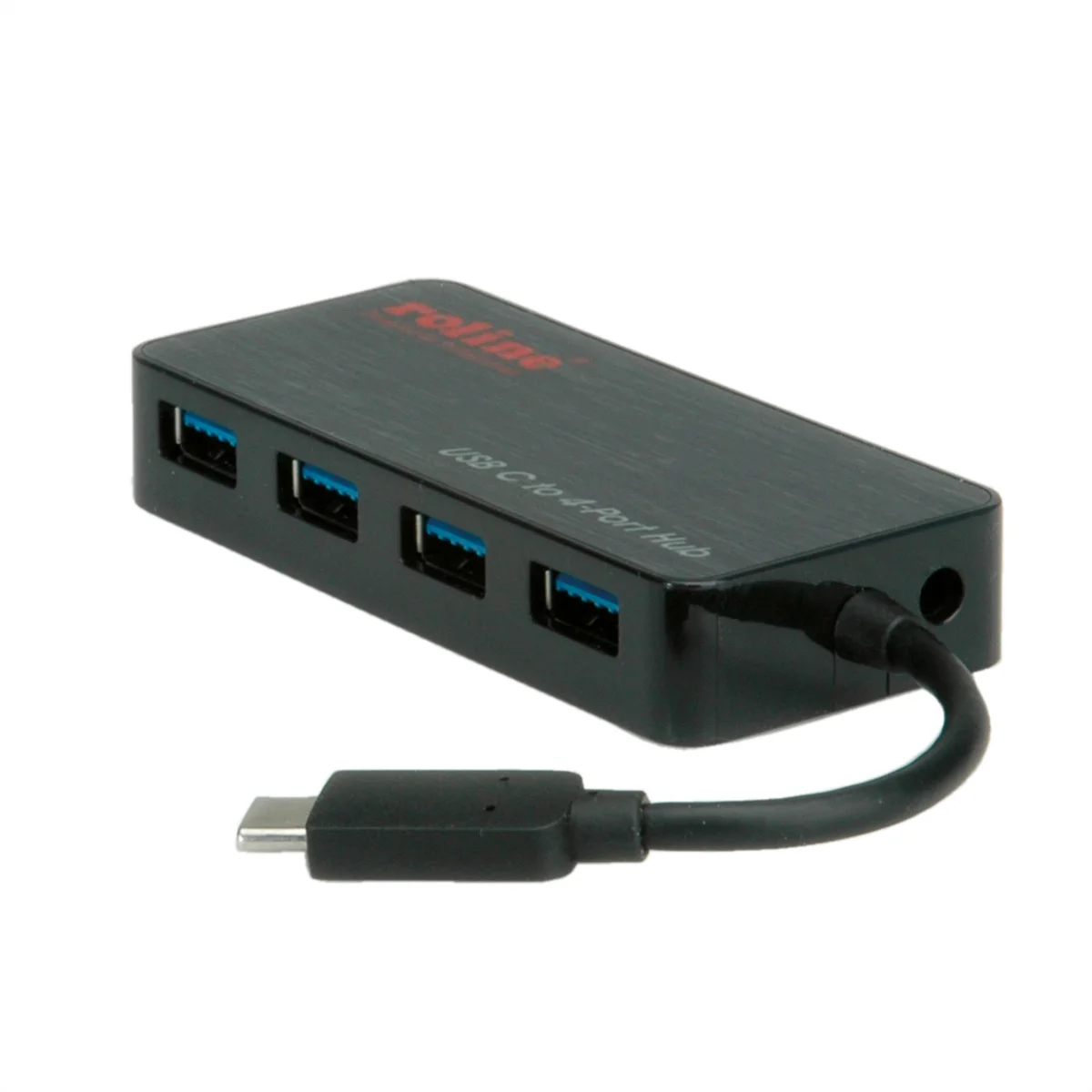 ROLINE USB 3.2 Gen 1 Hub, 4fach, Typ C Anschlusskabel