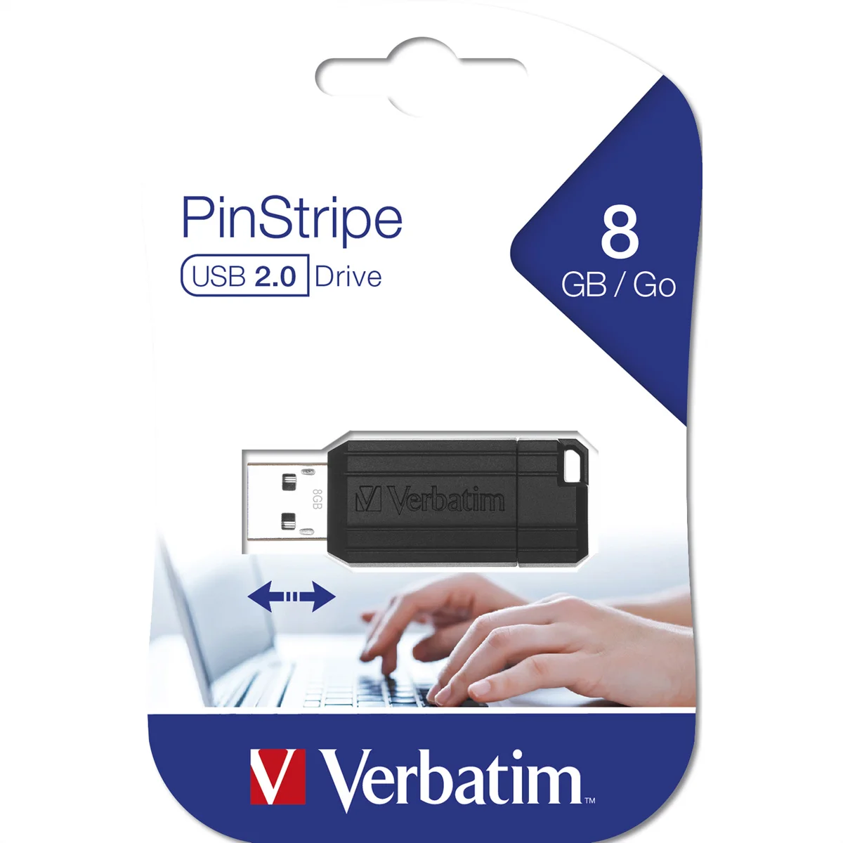 VERBATIM Store 'n' Go PinStripe USB 2.0, 8GB