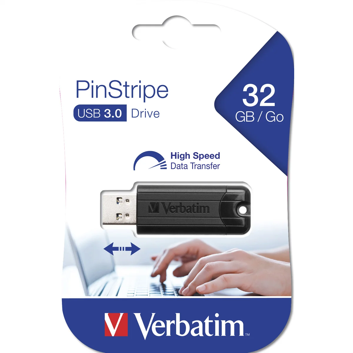 VERBATIM Store 'n' Go PinStripe USB 3.0, 32GB